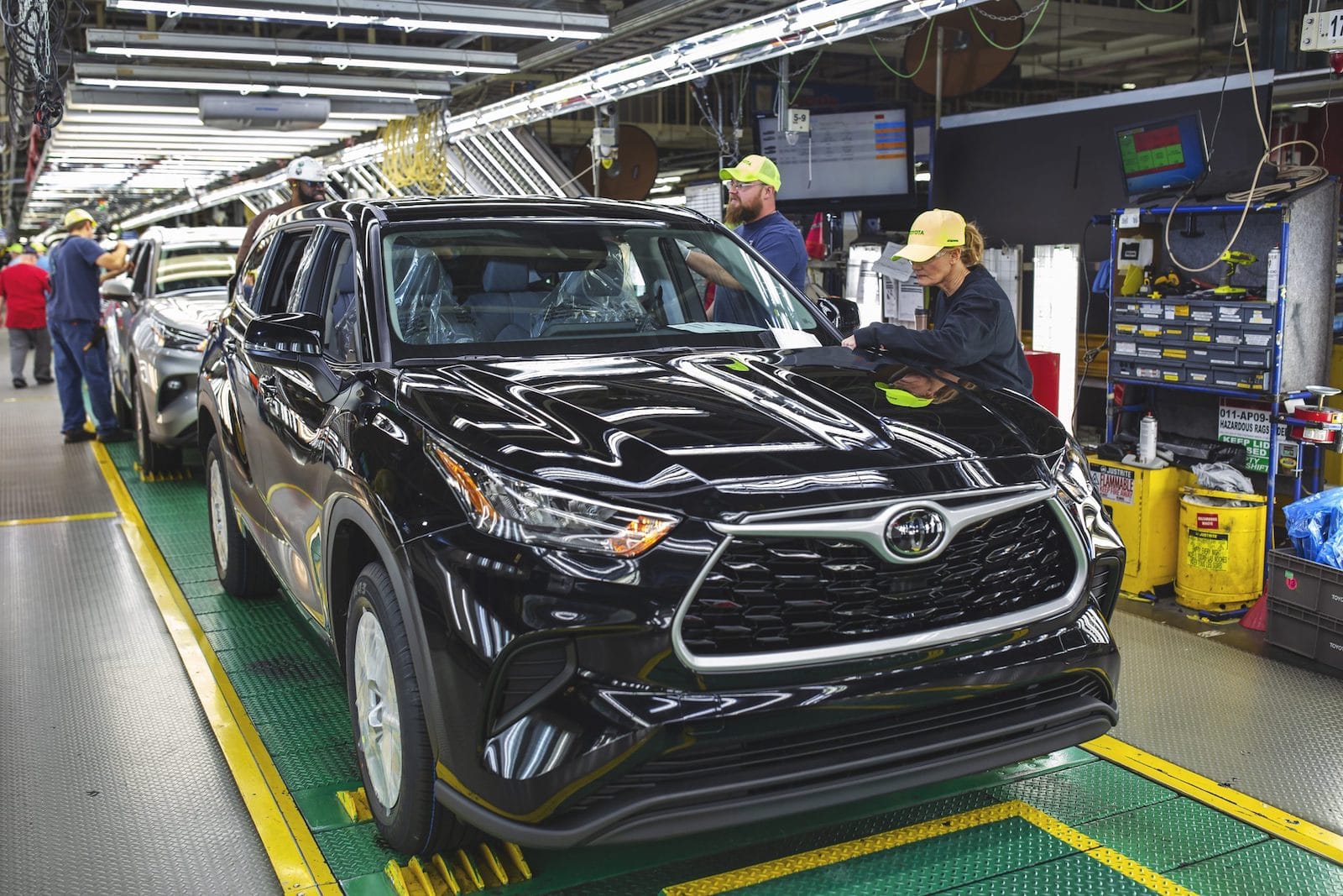 2021 Toyota Highlander e Sienna – Linha de produção na fábrica de Indiana