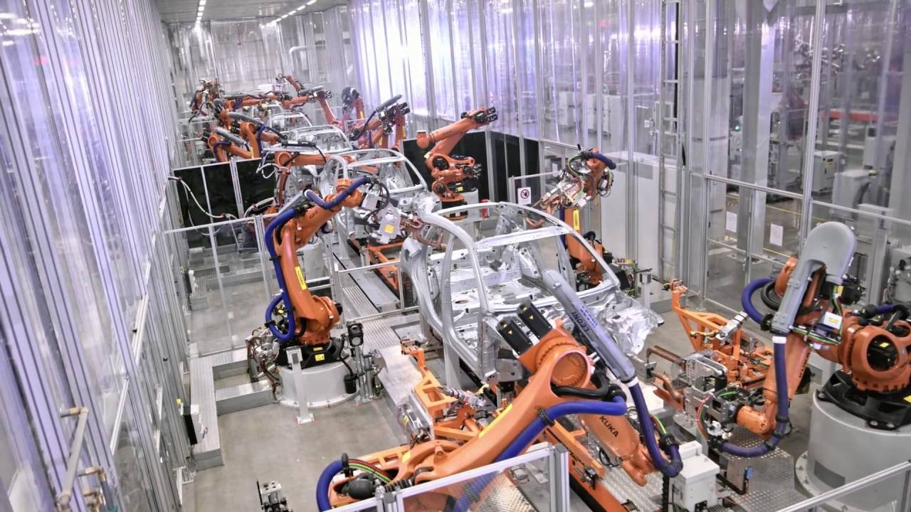Audi ENGINE - Linha de montagem de produção de fábrica de automóveis