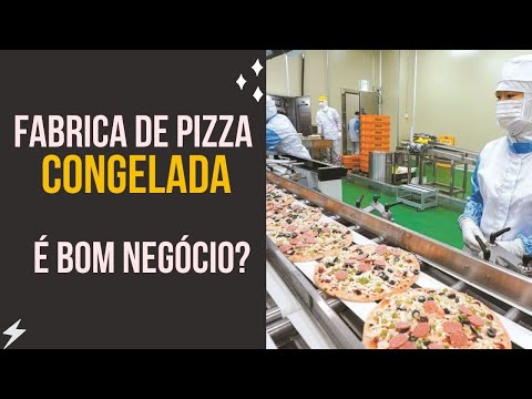 Como a Pizza é Feita - Linha de Produção Automática de Pizza Congelada na Fábrica |  Fábrica de comida