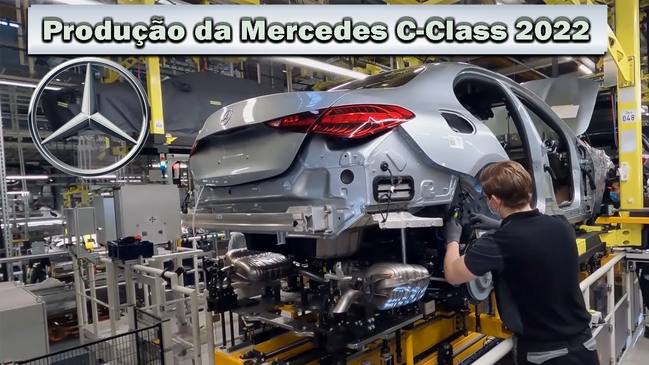 FÁBRICA DE CARROS Mercedes C-Class - COMO É FEITO Montagem Linha de Produção Fabricação