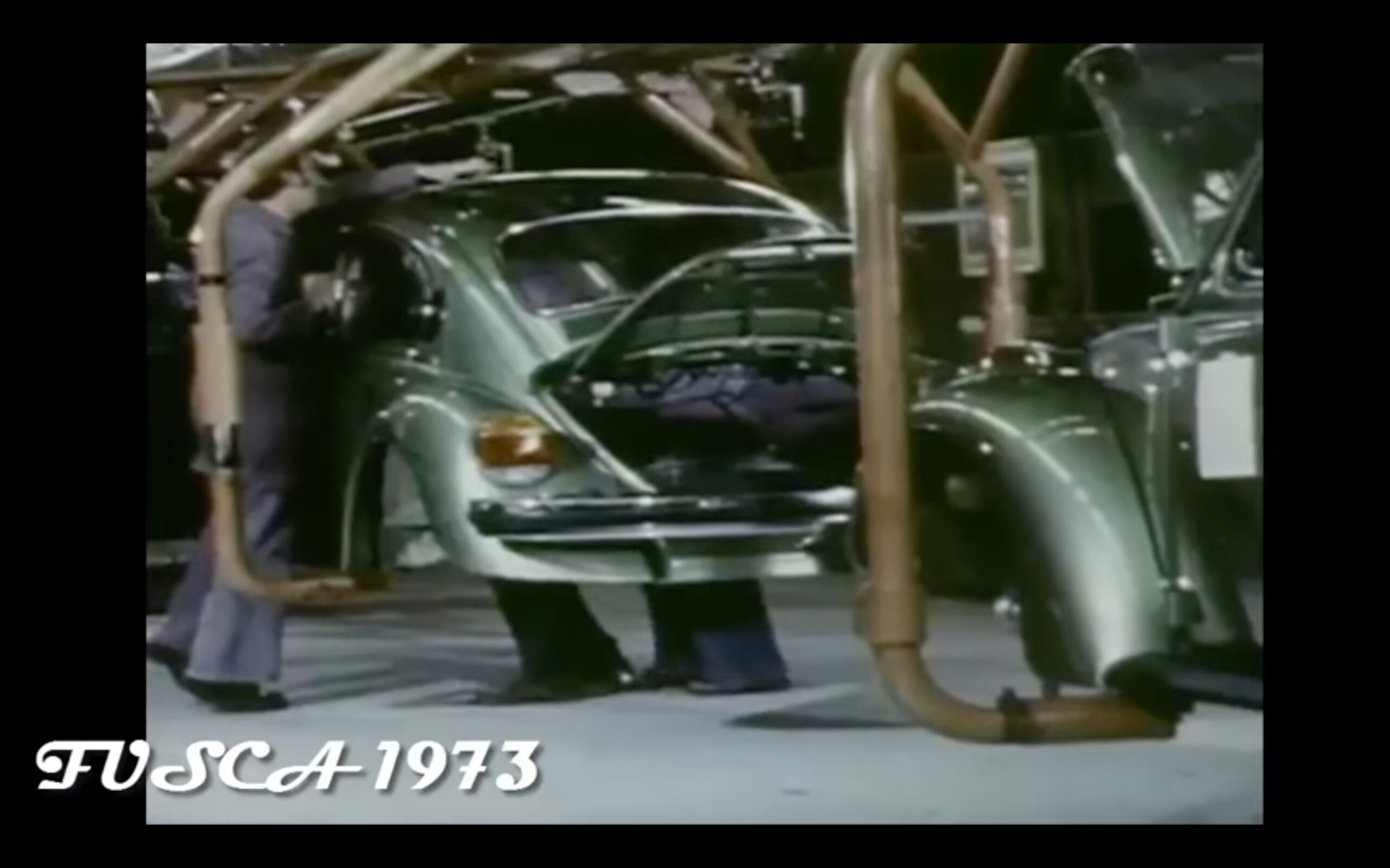 Linha de produção 1973 Volkswagen BEETLE