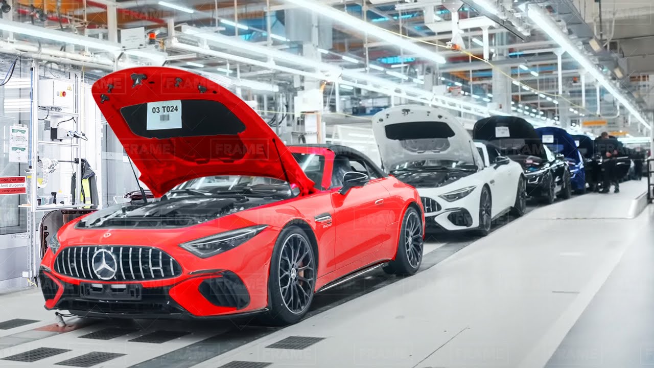 Por dentro da melhor fábrica AMG na Alemanha - Mercedes-AMG SL Production Line